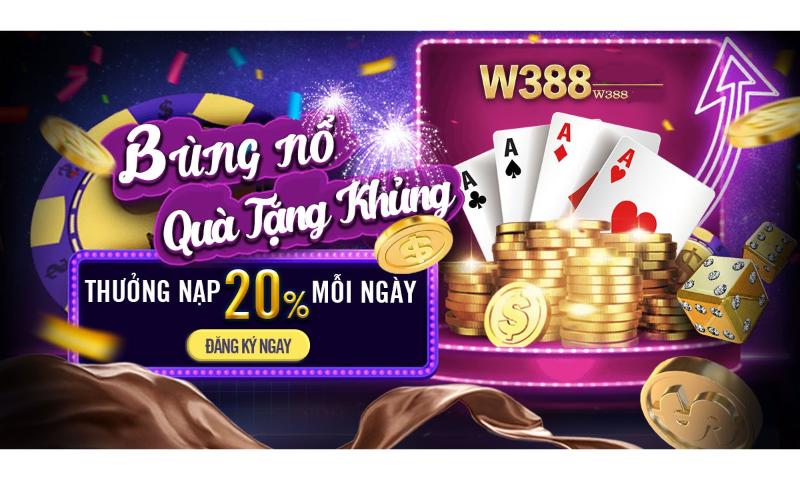 Tham gia W388 nhận thưởng khủng.