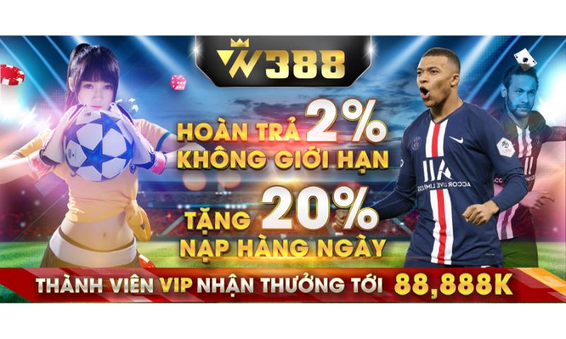 Tham gia W388 nhận nhiều khuyến mãi.