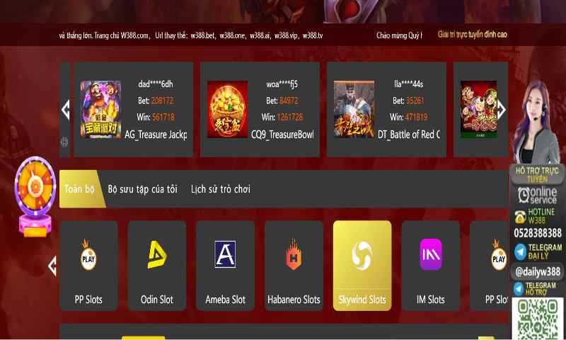 game slot w388