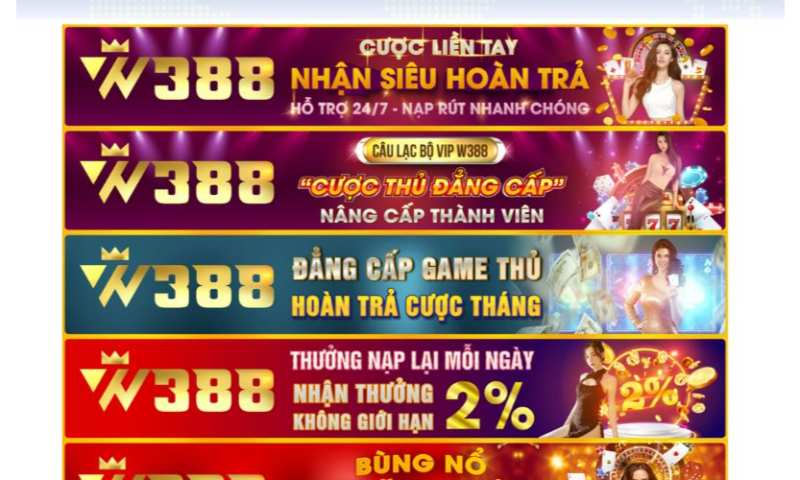 Những lý do mà khuyến mãi w388 được đánh giá cao